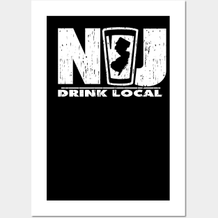 NEW JERSEY DRINK LOCAL Posters and Art